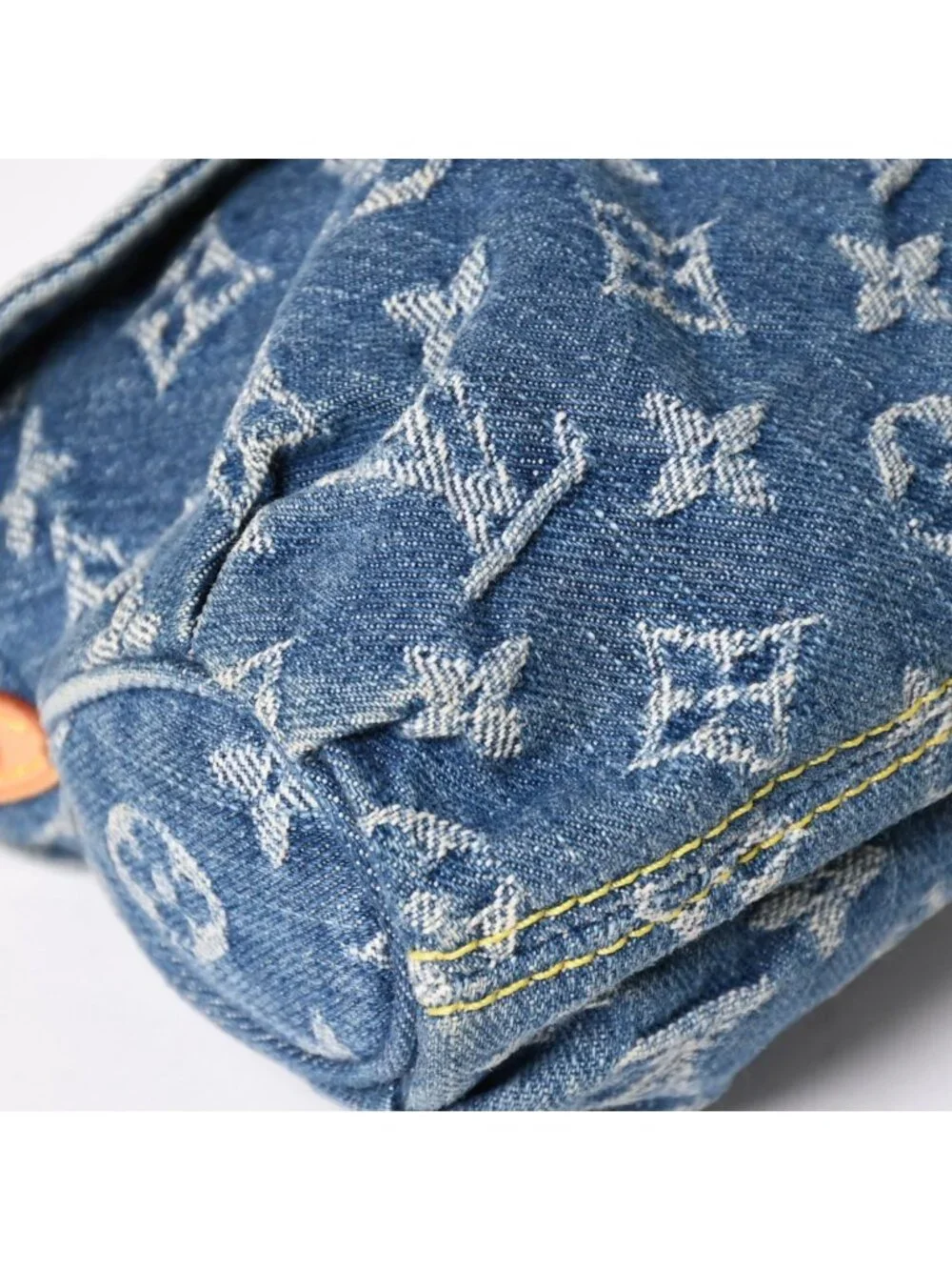 Louis Vuitton Mini Pleaty Bag Monogram Denim Indigo Blue